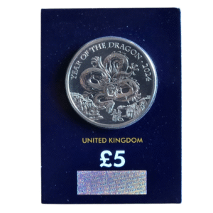 2024 Lunar Year of Dragon £5 BU CC Certified