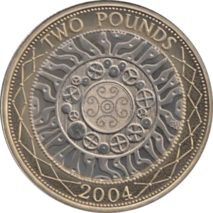 2004 Technology UK £2 BU Coin in Capsule