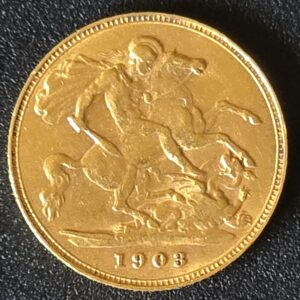 1903 King Edward VII Half Sovereign - London
