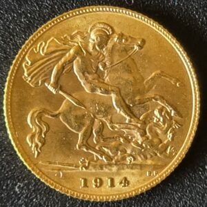 1914 King George V Half Sovereign - London