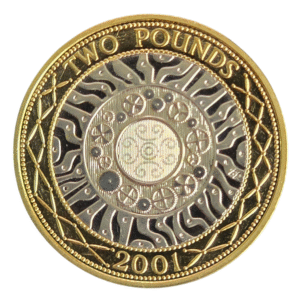 2001 Technology UK £2 BU Coin in Capsule