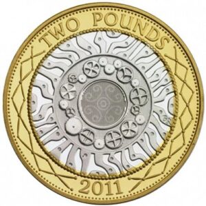 2011 Technology UK £2 BU Coin in Capsule