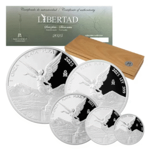 2025 Mexican Libertad 5 Coin Silver Proof Set