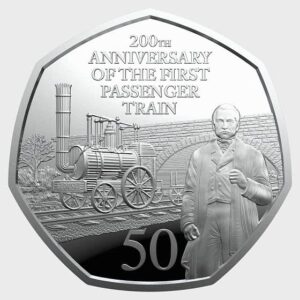 2025 Gibraltar 200 Years of Railway 50p