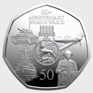 2025 Gibraltar 80th Anniversary of the end of World War II 50p