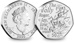 2020 Isle of Man - The Jolly Roger Circulated 50p