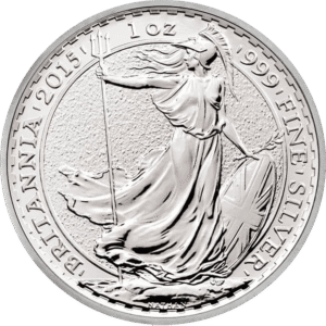 2015 UK Britannia Queen Elizabeth 1 oz Silver Bullion Coin