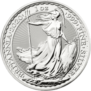 2020 UK Britannia Queen Elizabeth 1 oz Silver Bullion Coin