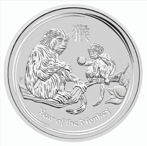 2016 Series II - Year of the Monkey Perth Mint Lunar 1 oz Silver Bullion Coin