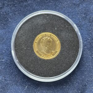 1999 Guernsey Queen Mother 99th Birthday 24k 1.244g Gold Coin in Capsule