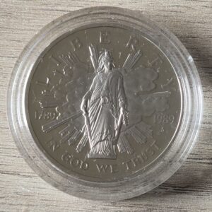 1989 USA S Mint Congressional Silver Proof $1 in Capsule