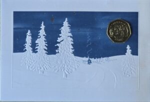 1993 Isle of Man Christmas 'Nativity Scene' 50p Proof 'BB' Coin Card