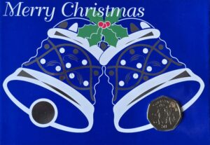1994 Isle of Man Christmas 'Hunting the Wren' 50p Proof Coin Card