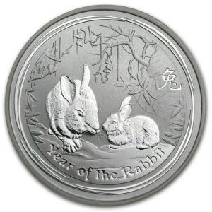 2011 Series II - Year of the Rabbit Perth Mint Lunar 1/2 oz Silver Bullion Coin