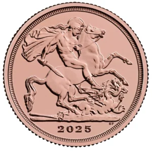2025 King Charles III Last Rose Gold Quarter Sovereign