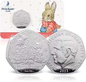 2023 Pitcairn Islands - Peter Rabbit 50p BU Coin in Pack