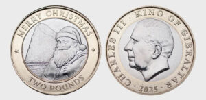 2025 Gibraltar Christmas Circulation £2