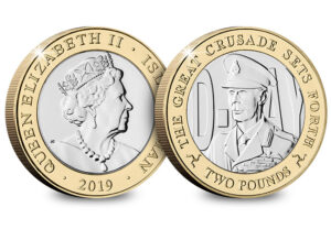 2019 Isle of Man - D-Day Leaders King George VI £2 Coin in Capsules