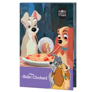 2025 France - Disney Animation Classics - Lady and the Tramp 10€ Silver Coloured BU