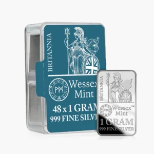 48x Wessex Mint 1g 999 Fine Silver Britannia in Pack