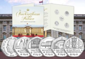 2025 Falkland Islands - Buckingham Palace 50p BU Coin Set