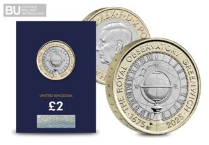 2025 Royal Observatory Greenwich £2 BU CC Certified
