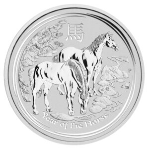 2014 Series II - Year of the Horse Perth Mint Lunar 1/2 oz Silver Bullion Coin