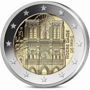 2025 France Notre Dame UNC 2 Euro in Capsule