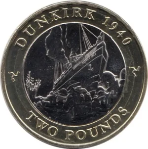 2020 Isle of Man Dunkirk - I with soldiers £2 Coin in Capsule