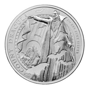 2025 UK Gothic Horror - Count Dracula 1 oz Silver Bullion Coin