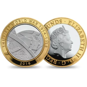 2016 Army First World War £2 Silver Proof in Capsule