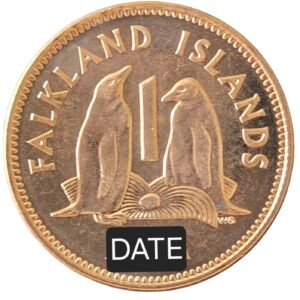 Various Falkland Islands 1p Coins for Date Run