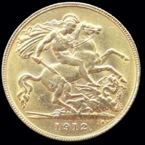 1912 King George V Half Sovereign - London