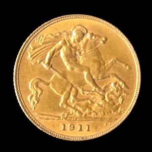 1911 King George V Half Sovereign - Perth