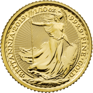 2019 Queen Elizabeth II 1/10 Oz Bullion Britannia