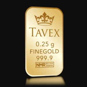 Tavex 0.25g 999.9 Fine Gold Bar in Pack