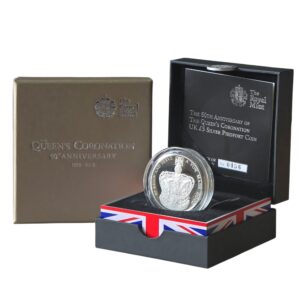 2013 Queens Coronation £5 Silver Proof Piedfort
