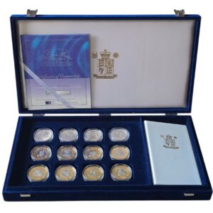 2000 Queen Mother 12 Silver Proof Coin Set 337.92g .925 ASW 312.576g