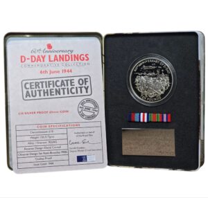 2004 Guernsey D-Day Landings 5 Oz £10 Silver Proof in Box