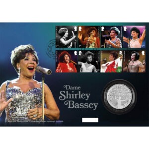 2023 Music Legends Dame Shirley Bassey £5 BU Coin Cover PNC RM
