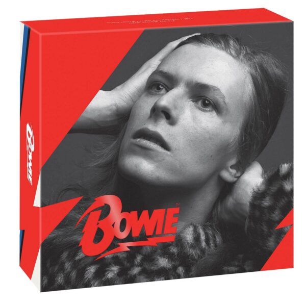 DAVID BOWIE MUSIC LEGENDS UK £5 記念 2020 Music Legends – David Bowie 5 Oz Silver Proof Only 137 Sold