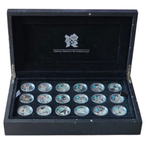 2009 2010 Celebration of London 2012 Silver Proof 18 Coin Set ASW 470.862g