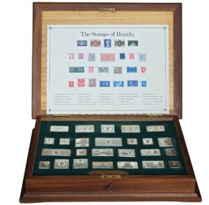 1977 Stamps of Royalty 25 Silver Proof Ingot Coin Set ASW 447.7g