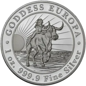 2021 Tokelau Goddess Europa 1 oz Silver Bullion Coin