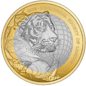 2026 200 Years of Zoological Society of London ZSL BU £2 Coin in Capsule