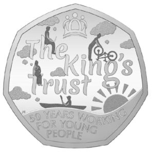 2026 50 Years of The King’s Trust BU 50p Coin in Capsule