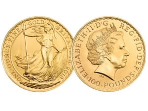 2013 UK Britannia 1 Oz Gold Bullion £100 Coin in Capsule