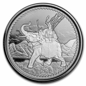 2022 Gibraltar War Elephant 1 oz Silver Bullion Coin