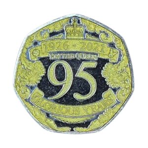 2021 Gibraltar Queen 95th Birthday Coloured 50p