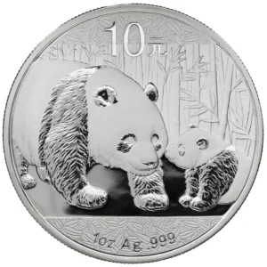 2011 China - Panda 10 Yuan 30g Silver Coin in Capsule
